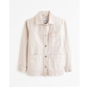 ABERCROMBIE Drapey Denim Light Brown Shirt Jacket 🧥 size S